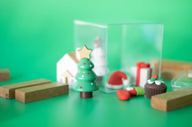 Christmas ornaments with box ready to move out