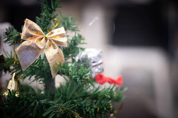 Details of a decorated Christmas tree — Stok fotoğraf