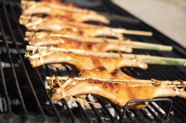 Fırında ızgara tavuk.