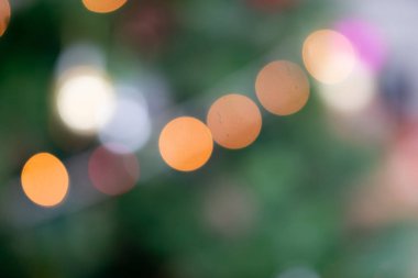 Festival ışıklar bokeh arka plan.