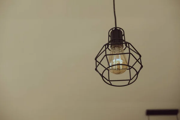 Edison\'s light bulb and lamp in modern style