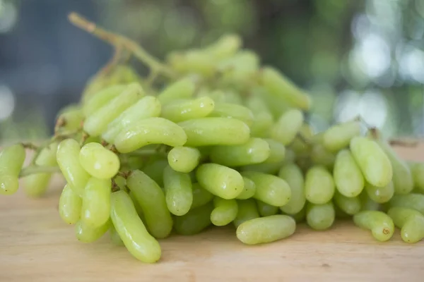Ramo Uvas Verdes Frescas Frutas Sanas — Foto de Stock