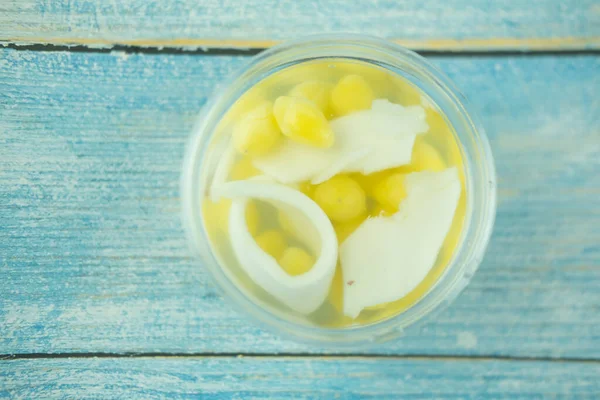 Frutos Secos Dulces Ginkgo Servidos Con Coco Almíbar Postres Menú —  Fotos de Stock