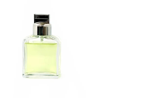 Frasco Vidrio Perfume Aislado Sobre Fondo Blanco — Foto de Stock