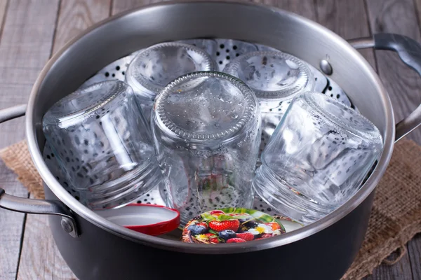 Sterilizasyon için Cam Kavanoz