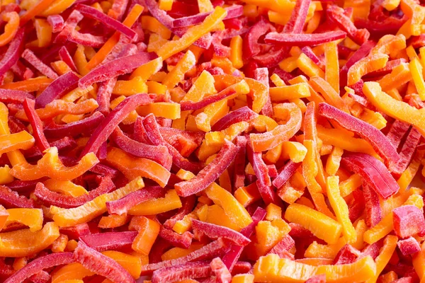 Çok renkli biber arka plan dondurulmuş