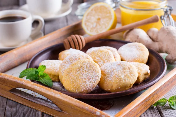 Домашнее печенье с лимонным вкусом — стоковое фото