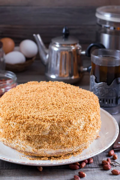 Ev yapımı tatlım Pasta krema ile