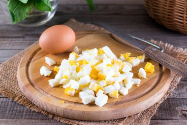 dilimlenmiş yumurta