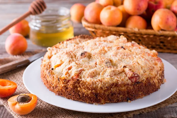 Homemade Apricot Pie — Stock Photo, Image