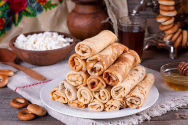 Krep. İnce krep. Rus bliny.