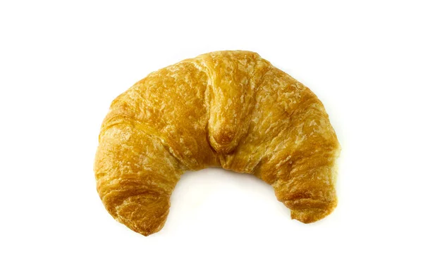 Tereyağlı kruvasan beyaz arkaplana yakın