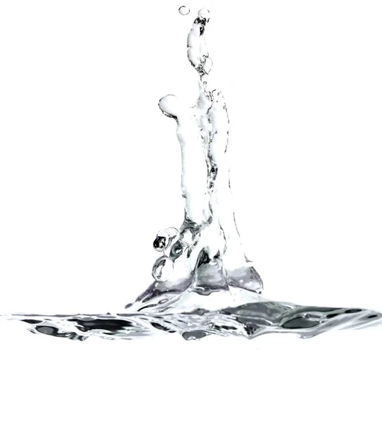 Water splash and drop on white background — ストック写真