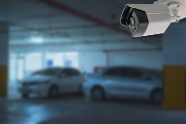 Bulanık resim Yeraltındaki otopark