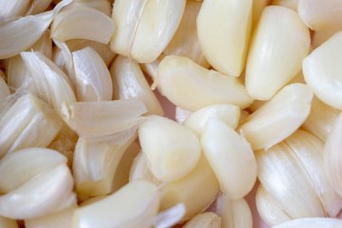 Arka planda sarımsağı kapat