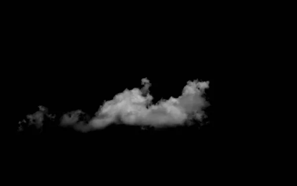 Облака, изолированные на черной пустоши — стоковое фото