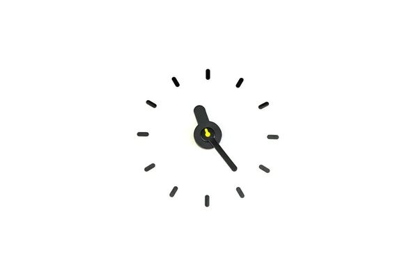 Clock on a white background — Stock Photo, Image