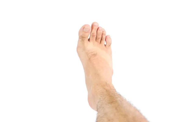 Il piede su sfondo bianco — Foto Stock