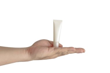 Mal üzerinde boş elle tutuş beyaz, boş