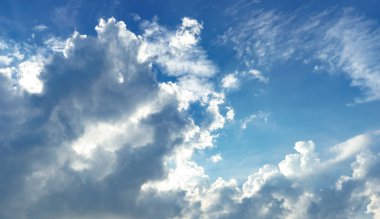 Bulutların arasından güneş ışığı