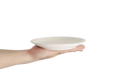 El plaka beyaz arka plan