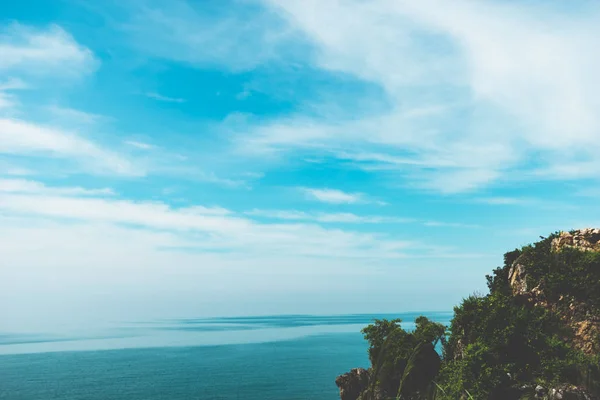 Sea and Blue sky on Mountain Landscpe