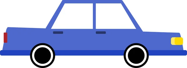 Concept Flat Design Icon Car Background — 스톡 벡터
