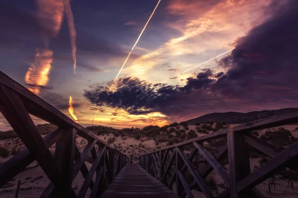 Cala Mesquida, Mallorca dunes gün batımında