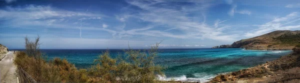 Panorama od zálivu Cala Mequida, Mallorca — Stock fotografie