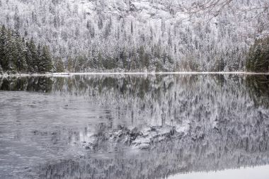 Kış manzara Bavyera, Arbersee