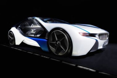Münih - Almanya, 20 Şubat 2015, Bmw spor araba, illustrativ Editör 