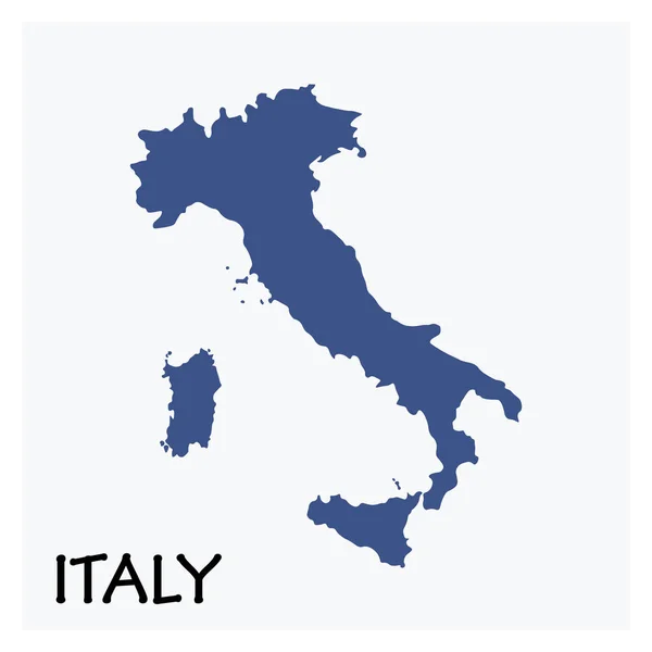 Mapa Italia Diseño Abstracto Ilustración Vectorial Eps — Vector de stock