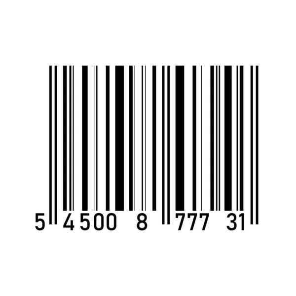 Ícone Símbolo Código Barras Isolado Ilustração Vetorial Eps —  Vetores de Stock