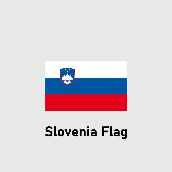 Bandera Slovenia Ilustración Vectorial Aislada Bandera Nacional — Vector de stock