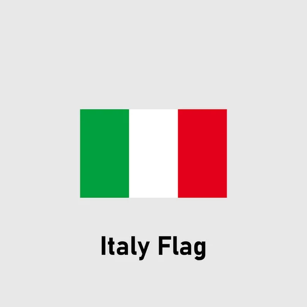 Italien Flagge Isolierte Vektorabbildung — Stockvektor