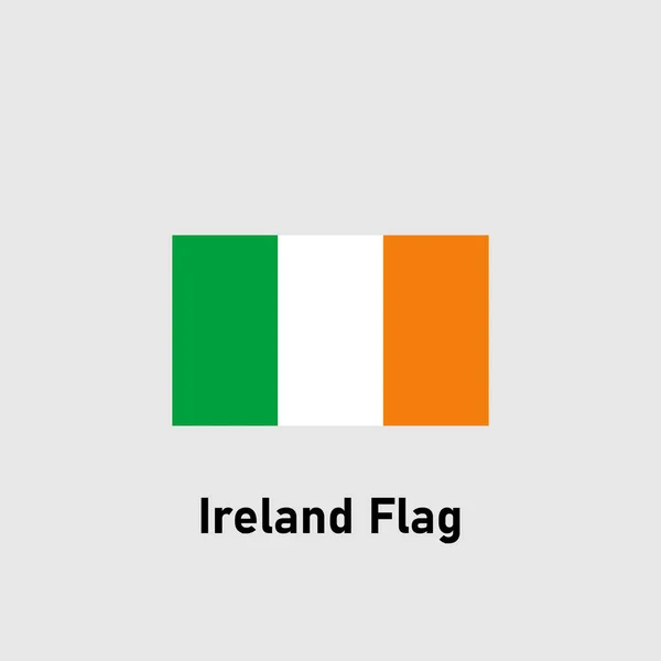 Bandiera Irlandese Illustrazione Del Vettore Isolato — Vettoriale Stock