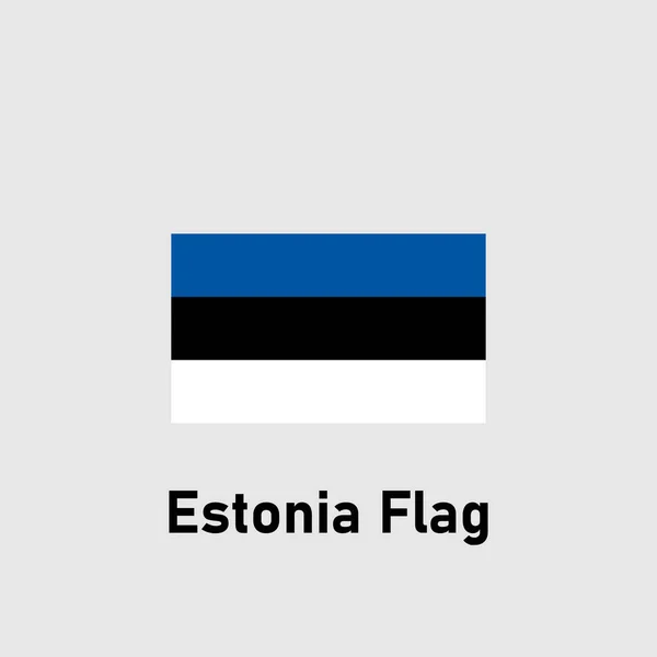 Flaga Estońska Ilustracja Izolowanego Wektora — Wektor stockowy