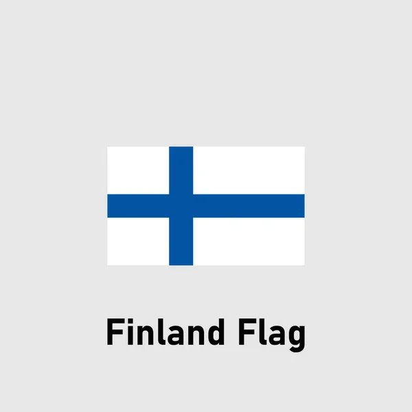 Σημαία Φινλανδίας Απομονωμένη Διανυσματική Απεικόνιση — Διανυσματικό Αρχείο