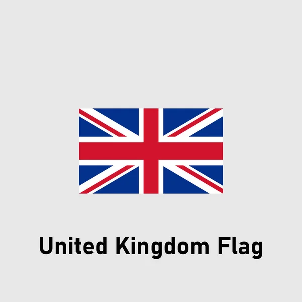 Bandera Del Reino Unido Ilustración Vectorial Aislada — Vector de stock