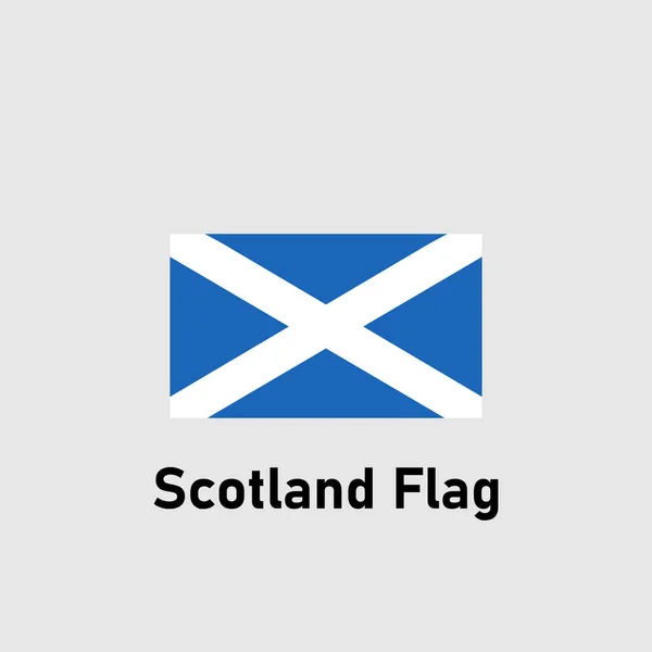 Bandera Escocia Ilustración Vectorial Aislada Bandera Nacional — Vector de stock