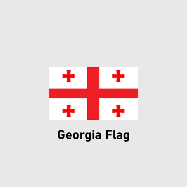 Georgia Bandera Aislado Vector Ilustración — Vector de stock