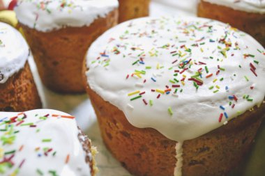 Mutfakta hazırlanması Paskalya kek