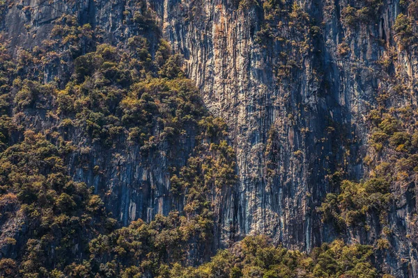 Cliff και τα νησιά Phi Phi πεντακάθαρη θάλασσα, νότια της Ταϊλάνδης. Πι Πι υψηλή βράχους νησιά. — Φωτογραφία Αρχείου