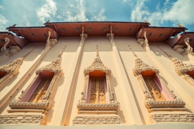 Tay tapınak. WAT Get Ho Tapınağı, Anuphat Kritdaram Phuket, Tayland.