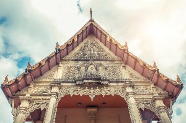 Tay cephe Tapınağı. WAT Get Ho Tapınağı, Anuphat Kritdaram Phuket, Tayland.
