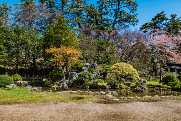 Rund um den Hirosaki-Schlosspark — Stockfoto