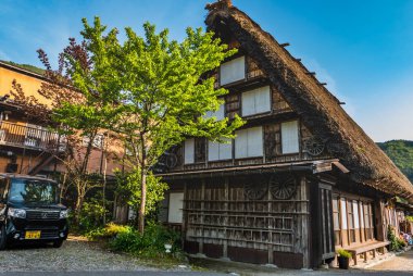 Shirakawa-go 'da bir ev.