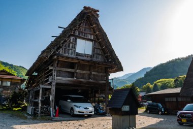 Shirakawa-go 'da bir ev.