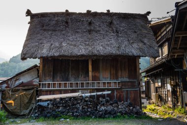 Shirakawa-go 'da bir ev.