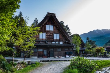 Shirakawa-go 'da bir ev.